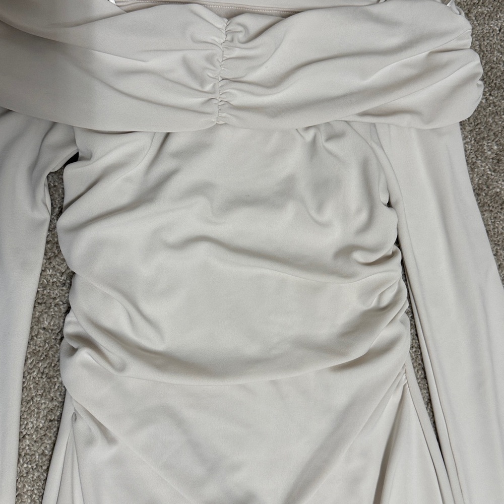 Off-The-Shoulder Bell Sleeve Dress BHLDN - Picture 7 of 10